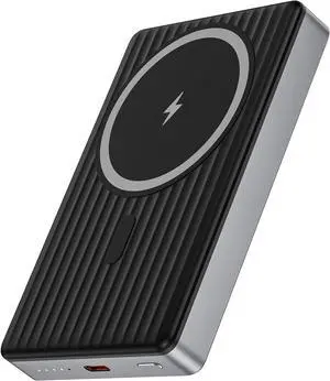 Wireless Portable Charger, 10000mAh Magnetic Power Bank Compatible for Samsung Galaxy S25 Ultra/S25/S24 FE/S23/S22/S21/S20,20W Fast Charging Magsafe Battery Pack USB C Cable for iPhone 16 15 14 13