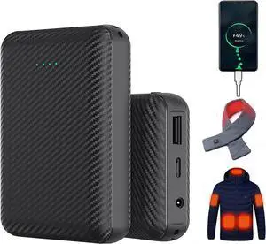 Kevis Portable Charger, Heated Gilet Vest Jacket Power Bank 7.4V 3A USB, 20000 mAh DC 3.5mm Portable Battery Bank, Battery Pack for iPhone,Samsung, Huawei, Heated Clothes 1Pack