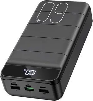 Portable Charger Power Bank 60000mAh 22.5W USB C Fast Charging Battery Bank with 4 Outputs & 3 Inputs LED Display Huge Capacity External Battery Bank LED Display for iphone, Samsung, Google etc