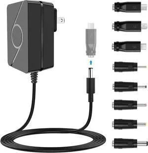 5V 3A DC Power Supply 5 Volts 2A 1.5A 1A AC Power Adapter Charger fit for 5Vdc Record Player Baby Monitor Bluetooth Speaker Power Cord.