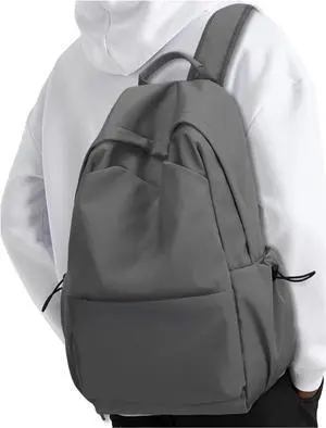 YGR Laptop Backpack for Women and Men, Waterproof Lightweight Travel Daily Rucksack Casual 15.6 inches Computer Bags for College, Grey