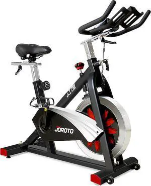 JOROTO X2|X2PRO Exercise Bike, X4S Bluetooth Stationary Indoor Cycling Bike with Readable 100 Levels Magnetic Resistance, Plus 12.6 inch Tablet Bracket Exercise Bikes for Home