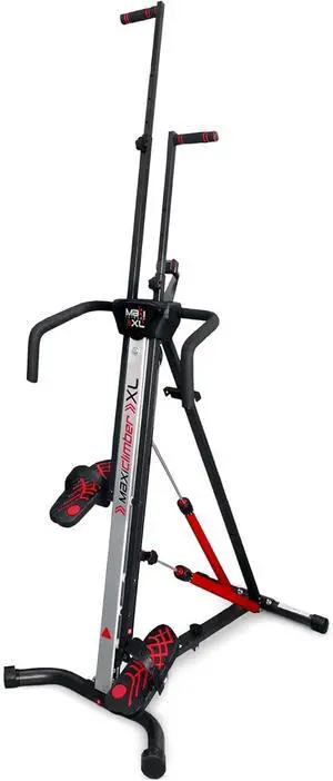 MaxiClimber XL Vertical Climbers - The Original Compact, Mountain Climber, Stair Stepper Exercise Machines - XL-2000 HRS (Hydraulic Resistance System, 12 Level) - Free Coach-led Classes & Fitness App