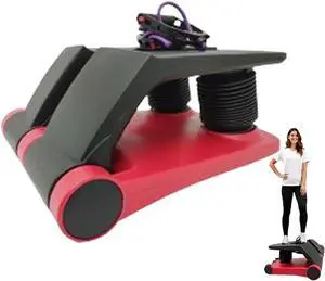 INTBUYING Mini Twist Stepper for Exercise Workout at Home with Resistance Bands Quiet Step Machine Portable with LCD Monitor and Non-Slip Pedals for Gym Home