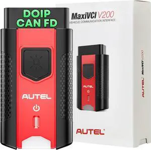 Autel MaxiVCI V200 VCI200 Wireless Diagnostic Dongle, 2025 VCI 200 OBD2 Connector Adapter, Work with Scanner MaxiSys MS906 PRO MS906MAX MS906 PRO-TS MK906 PRO-TS KM100 BT608 BT609 ITS600