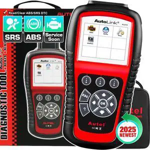 Autel AutoLink AL619 OBD2 Scanner, ABS SRS Airbag Warning Light Scan Tool, Turn Off Check Engine Light Car Diagnostic Tool, 10 OBDII Test Modes, Live Data, Freeze Frame, 2025 Up of ML619 AL519 ML519