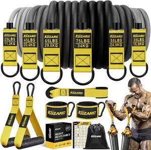 Resistance Bands for Working Out, 300lbs/360lbs Heavy Exercise Bands with Handles, Workout Bands for Men, Weight Bands Set for Muscle Training, Strength, Slim, Yoga, Home Gym Equipment