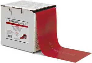 THERABAND Resistance Band 25 Yard Roll, Non-Latex Professional Elastic Stretch Bands for Upper & Lower Body Exercise Workouts, Physical Therapy, Lower Pilates, Flexibility, & Rehab, Dispenser Box