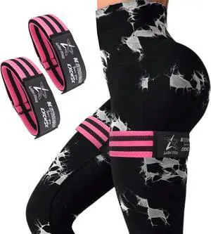 BFR Occlusion Bands for Women Glutes,Blood Flow Restriction Bands for Legs, Butt & Hip Building, Workouts, Best Fabric Resistance Bands for Squat Butt & Thigh
