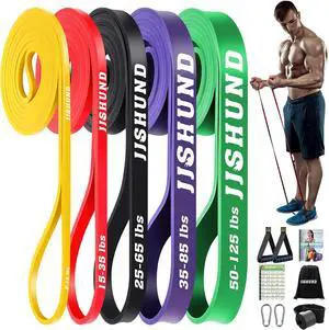 Resistance Bands, 5 Pcs Pull Up Assistance Bands Pull Up Bands Exercise Bands for Men Women, Workout Bands for Working Out, Muscle Strength Training, Body Stretching