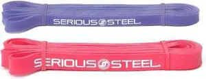 Serious Steel 41" Assisted Pull-up Band, Heavy Duty Resistance Band Sets, Stretching, Powerlifting, Resistance Training and Pull Up Assistance Bands