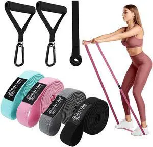 Long Bands for Working Out - Long Resistance Bands for Women Long Workout Bands Long Resistance Bands for Working Out Long Loop Resistance Bands Large Loop Resistance Bands Body Bands for Working Out