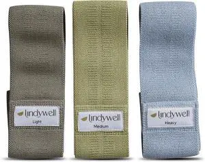 Lindywell Fabric & Exercise Bands for Women & Men - Resistance Bands for Working Out, Including Glute Activation, Strength Training, Physical Therapy - Durable, Non-Slip & Perfect for Home Or Gym Use