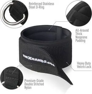 The x Bands - Cable Attachments for Gym - Gym Equipment Accessories - Home Fitness Equipment - Cable Machine Attachments - Crossfit Equipment for Home Gym Handles - Cable Pulley Workout Equipment Gym
