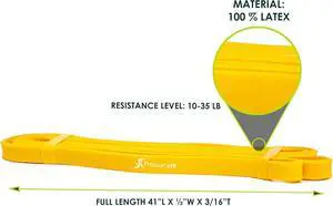 ProsourceFit Xfit Power Resistance Bands, Heavy Duty 41 Long for Cross-Training, Assisted Pull-Ups, Powerlifting, Mobility, Full Body Workouts and Stretching