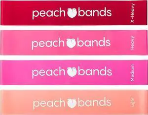 Peach Bands Resistance Bands Set - Exercise Workout Bands for Legs and Butt