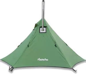 FIREHIKING Hot Camping Tent - Ultralight Tepee With Stove Jack for 1-2 Adults
