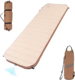 Thick Luxury Self Inflating Single Sleeping Pad with Solid Foam| Portable Inflatable Roll Up Camping Air Mattress 3.1" Thick | Adult Ourdoor Camping Rooftop Tent Van SUV