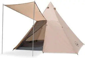 KAZOO Family Camping Tent Large Waterproof Tipi Tents 8 Person Room Teepee Tent Instant Setup Double Layer