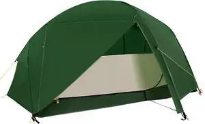 2 Person Lightweight Backpacking Tent,Ultralight Portable 20D Waterproof Nylon Tent for Camping4.4LB 3 Season Backhiking with 7001 Aluminum Poles and V-Shaped Aluminum Floor Spike