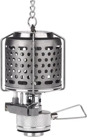 Mini Portable Camping Lantern Gas Light Tent Lamp Torch Hanging Metal Lamp-chimney Butane 80LUX