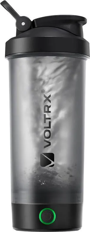 VOLTRX Protein Shaker Bottle, Merger USB C Rechargeable Electric Protein Shake Mixer, Shaker Cups for Protein Shakes and Meal Replacement Shakes, BPA Free, 24oz