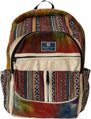 Large size multi pocket breathable back pack | Hand made Eco friendly Hemp from Himalaya | Strong backpack with Unbreakable YKK Zipper chain. College, Laptop, travelling. Large size multi pocket breathable back pack | Hand made Eco friendly Hemp from Himalaya | Strong backpack with Unbreakable YKK Zipper chain. College, Laptop, travelling.