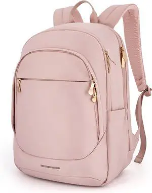 Collge Laptop Backpack, 15.6 inch Laptop Travel Backpack for women, College Computer Bookbag Casual Bag for Work Travel College, Gifts for Women,Pink Collge Laptop Backpack, 15.6 inch Laptop Travel Backpack for women, College Computer Bookbag Casual Bag for Work Travel College, Gifts for Women,Pink