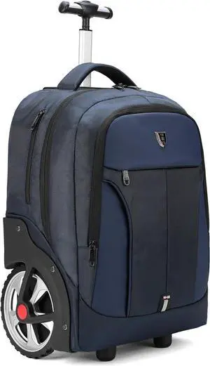 Rolling Backpack, Waterproof Backpack with Wheels for Business, Travel Commuter, Carry on Backpack with Laptop Compartment, Fit 15.6 Inch Laptop, Wheeled Backpack for Adults Women Men (Blue, 20inch) Rolling Backpack, Waterproof Backpack with Wheels for Business, Travel Commuter, Carry on Backpack with Laptop Compartment, Fit 15.6 Inch Laptop, Wheeled Backpack for Adults Women Men (Blue, 20inch)