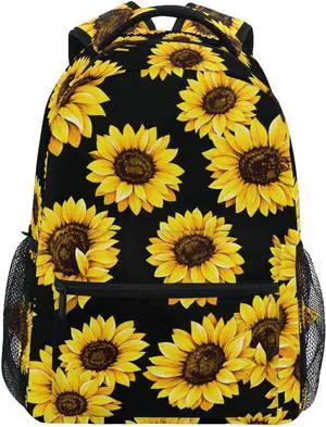 ALAZA Sunflower Print Flower Floral Backpack Purse for Women Girls Kids Student Laptop iPad Tablet Travel School Bag w/Multiple Pockets ALAZA Sunflower Print Flower Floral Backpack Purse for Women Girls Kids Student Laptop iPad Tablet Travel School Bag w/Multiple Pockets
