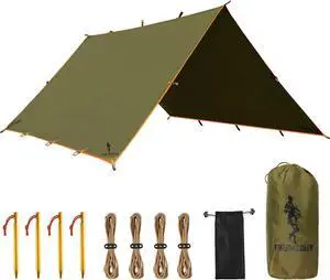 FREE SOLDIER Waterproof Camping Tarp Shelter Awning | Lightweight, Compact, Quick Wetup, Waterproof Sun Shelter Campingtarp,For Backpacking, Beach, Travel and Outdoor Activities FREE SOLDIER Waterproof Camping Tarp Shelter Awning | Lightweight, Compact, Quick Wetup, Waterproof Sun Shelter Campingtarp,For Backpacking, Beach, Travel and Outdoor Activities