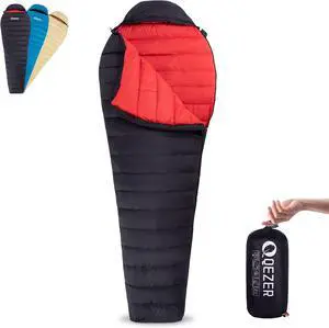 Ultralight Down Sleeping Bag for Adults, 600 Fill Power Backpacking | Warm And Cold Weather, 600 Fill Power Down, Compact Carry, Hiking Camping Backpacking Ultralight Down Sleeping Bag for Adults, 600 Fill Power Backpacking | Warm And Cold Weather, 600 Fill Power Down, Compact Carry, Hiking Camping Backpacking