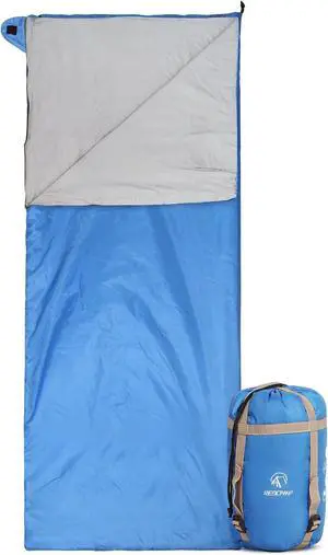 REDCAMP Ultra Lightweight Sleeping Bag for Backpacking, Hiking, Comfort for Adults Warm Weather, with Compression Sack REDCAMP Ultra Lightweight Sleeping Bag for Backpacking, Hiking, Comfort for Adults Warm Weather, with Compression Sack