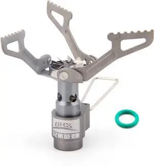 BRS Stove BRS 3000T Stove Titanium Ultralight Backpacking Stove Portable Propane Camping Stove Gas Burner Camp Stove only 26g with Extra O Ring BRS Stove BRS 3000T Stove Titanium Ultralight Backpacking Stove Portable Propane Camping Stove Gas Burner Camp Stove only 26g with Extra O Ring
