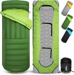 ATEPA Down Sleeping Bag for Adults, Recycled Ultralight 35°F 40°F 45°F 50°F 650FP / 700FP 3 Season Compact Sleeping Bags with Compression Sack for Backpacking Camping Hiking, Can Be Attached to Pad ATEPA Down Sleeping Bag for Adults, Recycled Ultralight 35°F 40°F 45°F 50°F 650FP / 700FP 3 Season Compact Sleeping Bags with Compression Sack for Backpacking Camping Hiking, Can Be Attached to Pad