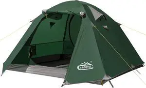 2-3 Person Backpacking Tent with Double Door 2 Vestibule, Waterproof Windproof Lightweight Easy Set Up 3 Season 2 Man Two Person Tent for Camping, Hiking, Motorcycle, Mountaineering with UPF 50+ 2-3 Person Backpacking Tent with Double Door 2 Vestibule, Waterproof Windproof Lightweight Easy Set Up 3 Season 2 Man Two Person Tent for Camping, Hiking, Motorcycle, Mountaineering with UPF 50+