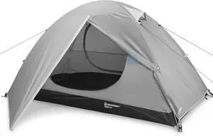 Camping Tent 1/2 Person Tent Waterproof Two Doors Backpacking Tent Easy Setup Lightweight for Outdoor, Hiking Mountaineering Travel Camping Tent 1/2 Person Tent Waterproof Two Doors Backpacking Tent Easy Setup Lightweight for Outdoor, Hiking Mountaineering Travel