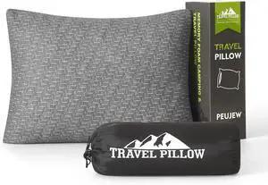 Small Shredded Memory Foam Pillow, Camping Pillow Travel Pillow - Compressible Medium Firm, Breathable Cover, Ideal Backpacking Hiking, Airplane and Car Small Shredded Memory Foam Pillow, Camping Pillow Travel Pillow - Compressible Medium Firm, Breathable Cover, Ideal Backpacking Hiking, Airplane and Car
