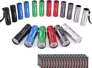 EverBrite 18-Pack Mini LED Flashlight Set Portable Compact | Ideal for Hurricane Supplies Camping, Night Reading, Cycling, BBQ, Party, Backpacking,with Lanyard & 54 x AAA Batteries EverBrite 18-Pack Mini LED Flashlight Set Portable Compact | Ideal for Hurricane Supplies Camping, Night Reading, Cycling, BBQ, Party, Backpacking,with Lanyard & 54 x AAA Batteries