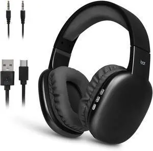 iJoy Ultra Wireless Over-Ear Bluetooth Headphones with Mic,10H Playtime, Bluetooth Headset with Backup Wire & SD Slot, Wireless Headphones for Work, School & Gym (Black) iJoy Ultra Wireless Over-Ear Bluetooth Headphones with Mic,10H Playtime, Bluetooth Headset with Backup Wire & SD Slot, Wireless Headphones for Work, School & Gym (Black)