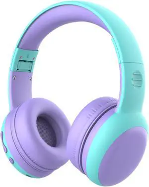 Kids Bluetooth Headphones, Over-Ear Toddler Headphones with Microphone, 85dB/94dB Volume Limited, 68H Playtime, Bluetooth 6.0, Portable Kids Wireless Headset with Cat Ears (Purple) Kids Bluetooth Headphones, Over-Ear Toddler Headphones with Microphone, 85dB/94dB Volume Limited, 68H Playtime, Bluetooth 6.0, Portable Kids Wireless Headset with Cat Ears (Purple)