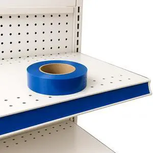 Decorative Gondola Shelving Vinyl Insert for Ticket Channel 130 FT. x 1.25 in. - Blue Decorative Gondola Shelving Vinyl Insert for Ticket Channel 130 FT. x 1.25 in. - Blue
