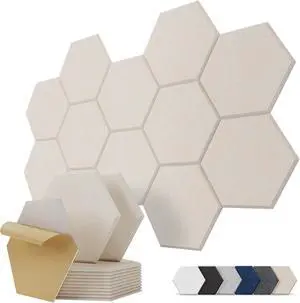 Kuchoow Hexagon Acoustic Wall Panels Sound Absorbing Self Adhesive Tiles Kuchoow Hexagon Acoustic Wall Panels Sound Absorbing Self Adhesive Tiles