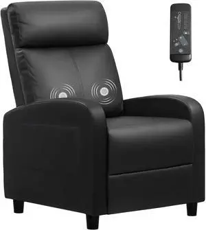 Furniwell Massage Recliner Chair for Living Room PU Leather Reclining Chair Furniwell Massage Recliner Chair for Living Room PU Leather Reclining Chair