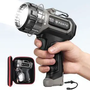 FORTO Compact Rechargeable Spot Light with Adjustable Focus FORTO Compact Rechargeable Spot Light with Adjustable Focus