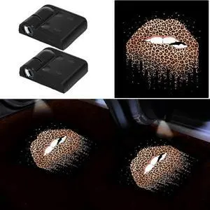 Women Cool Lips Bite Kiss Me Leopard Print Lips Car Door Projector Lights Leopard Cheetah Car Accessories Decor Gifts LED Car Door Shadow Ghost Welcome Lights by FLYEEGO Women Cool Lips Bite Kiss Me Leopard Print Lips Car Door Projector Lights Leopard Cheetah Car Accessories Decor Gifts LED Car Door Shadow Ghost Welcome Lights by FLYEEGO