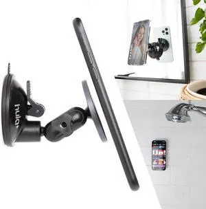 hula+ MagSafe Phone Holder Portable Mount, Reusable Stand for Shower, Mirror, Kitchen, Window, & Bathroom Compatible with MagSafe Adjustable Rotation for Content, TikTok, Movies & Music hula+ MagSafe Phone Holder Portable Mount, Reusable Stand for Shower, Mirror, Kitchen, Window, & Bathroom Compatible with MagSafe Adjustable Rotation for Content, TikTok, Movies & Music