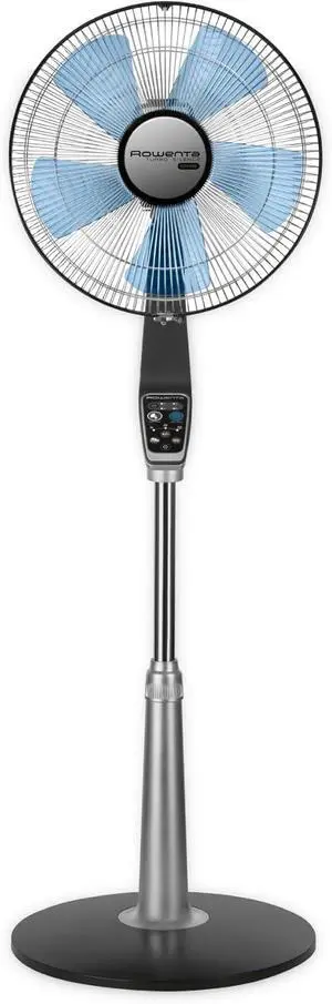 Rowenta Pedestal Fan, 53 Inches, Ultra Quiet Oscillating Fan for Bedroom, Portable, 5 Speeds, Refresh Up to 23-Feet, Silver, Indoor, VU5670 Rowenta Pedestal Fan, 53 Inches, Ultra Quiet Oscillating Fan for Bedroom, Portable, 5 Speeds, Refresh Up to 23-Feet, Silver, Indoor, VU5670