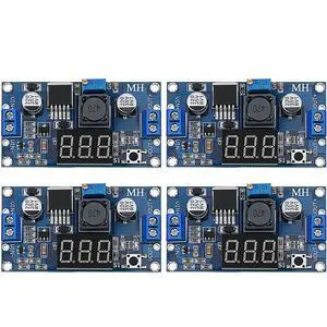 4 Pieces Adjustable LM2596S DC-DC Buck Converter Reduced Voltage Regulator Power Module 36V 24V 12V to 5V 2A Voltage Stabilizer with Digital Voltmeter Display 4 Pieces Adjustable LM2596S DC-DC Buck Converter Reduced Voltage Regulator Power Module 36V 24V 12V to 5V 2A Voltage Stabilizer with Digital Voltmeter Display