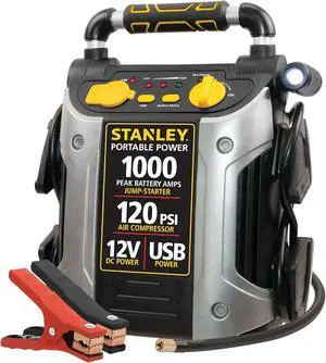 STANLEY J5C09 1000 Amp Jump Starter with Compressor STANLEY J5C09 1000 Amp Jump Starter with Compressor